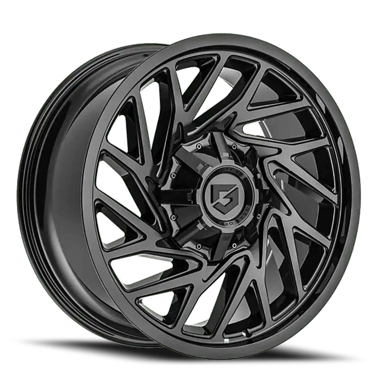 GEAR OFF ROAD 769B 18X9 GLOSS BLACK/MILLED ACCENTS